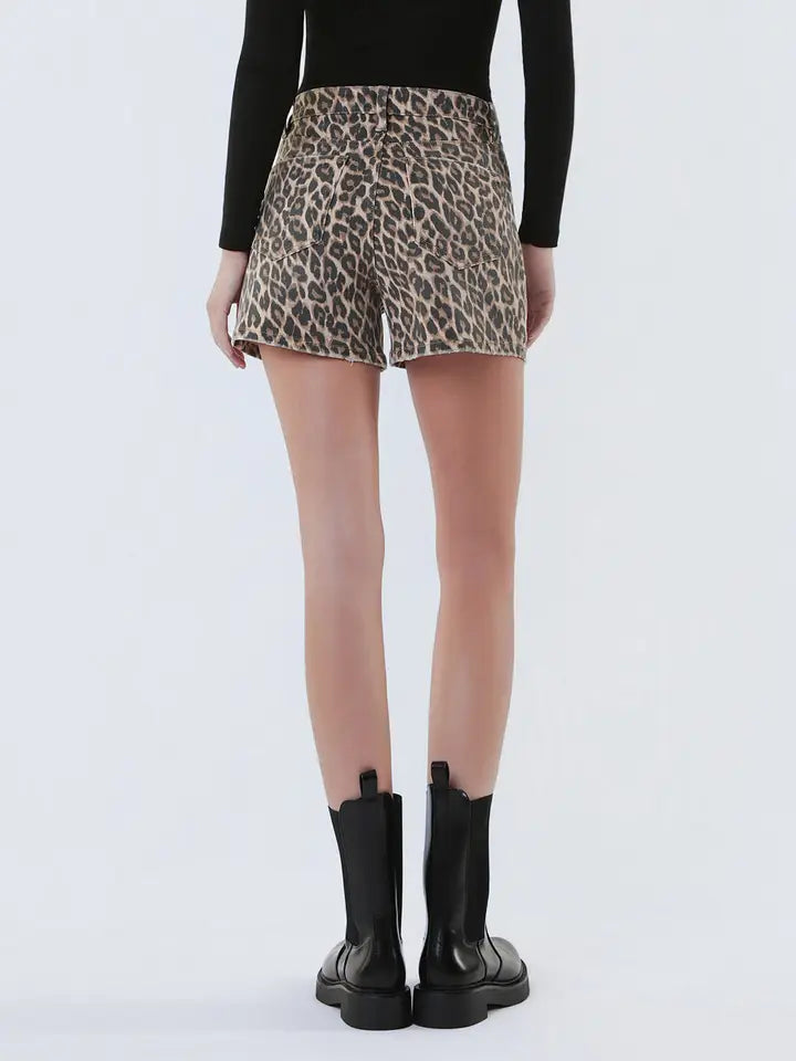 Lovervet Super High Rise Leopard Print Shorts