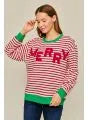 Merry Christmas Stripe Sweater