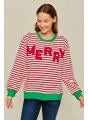 Merry Christmas Stripe Sweater