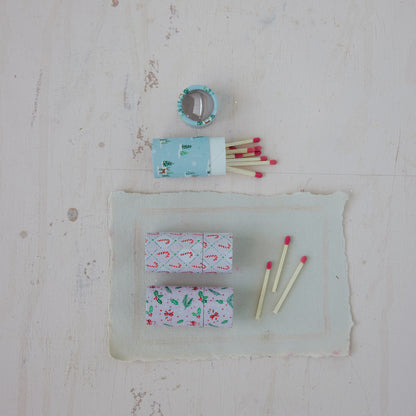 Christmas Matches in Tube Matchbox
