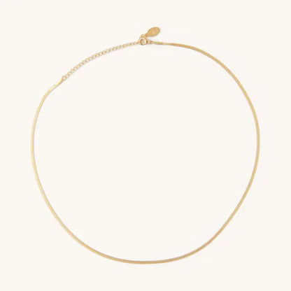 Nikki Smith Micro Gold Herringbone Necklace