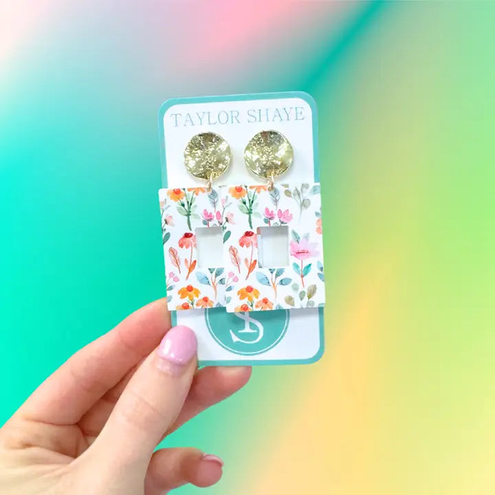 Taylor Shaye Mini Naomi Floral Earrings