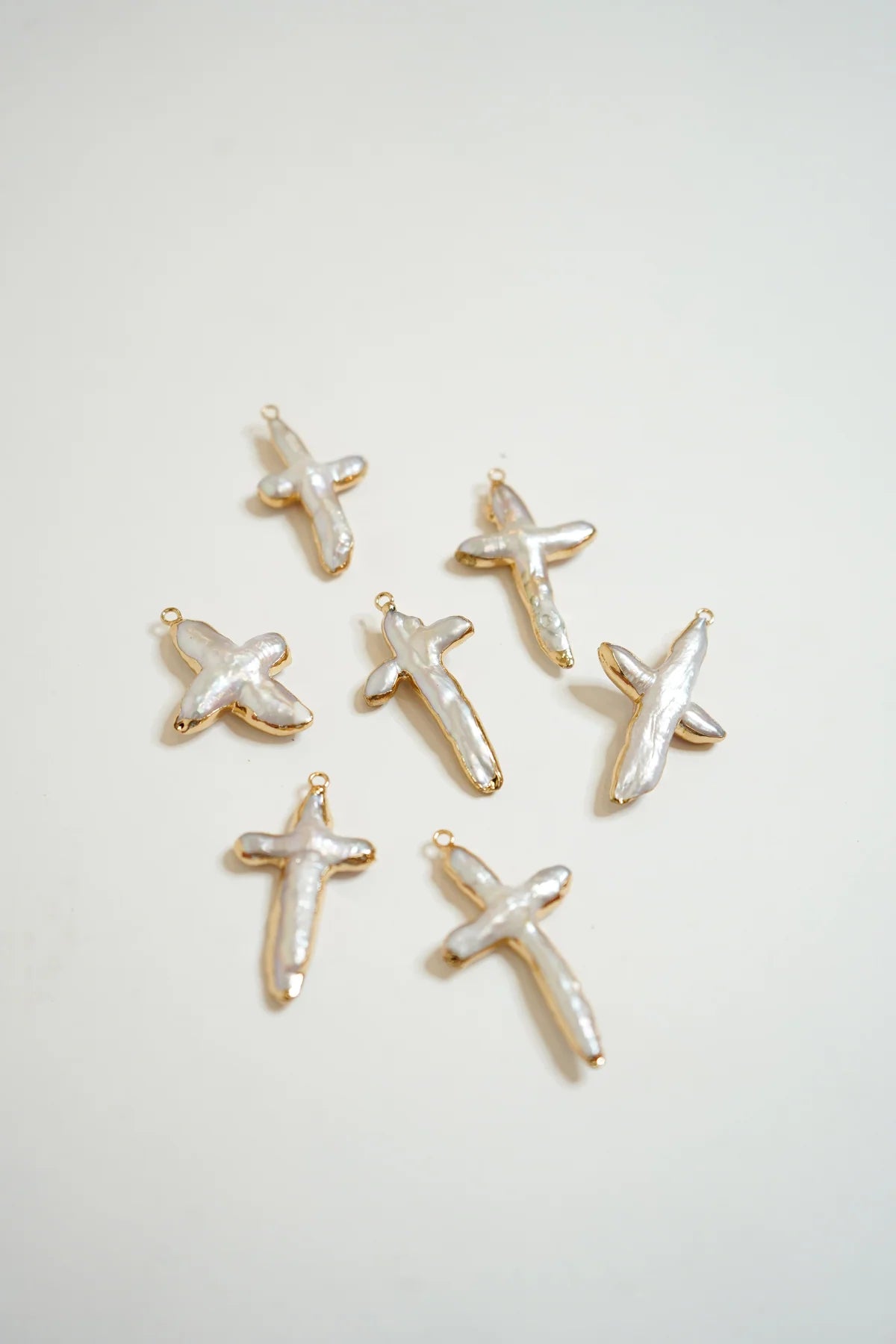 Hailea Alexis Mother of Pearl Cross Charm