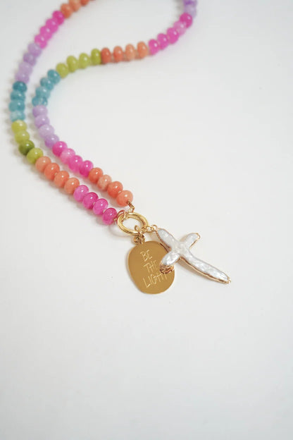 Hailea Alexis Mother of Pearl Cross Charm