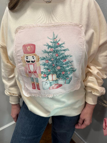 Nutcracker Christmas Corduroy Sweatshirt
