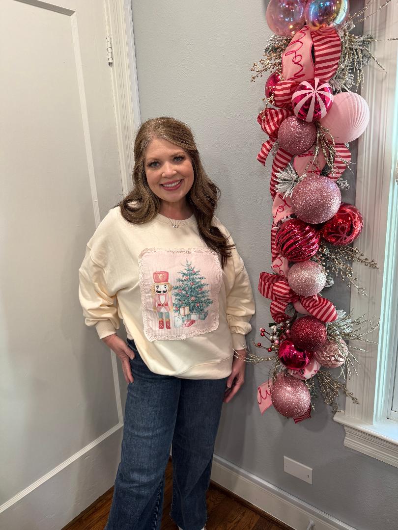 Nutcracker Christmas Corduroy Sweatshirt