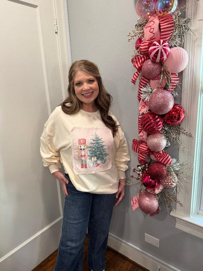 Nutcracker Christmas Corduroy Sweatshirt