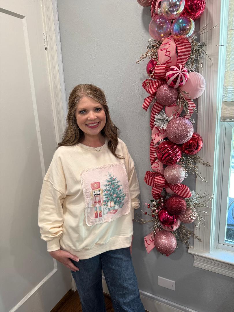 Nutcracker Christmas Corduroy Sweatshirt