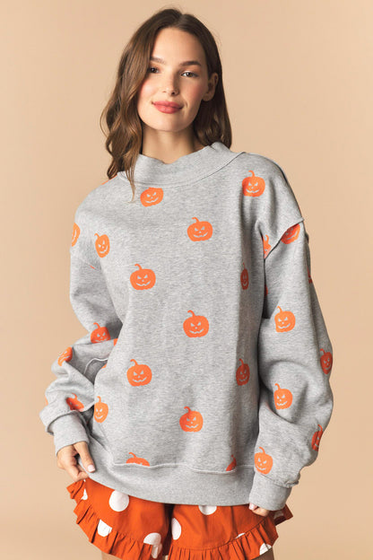 Halloween Mock Sweatshirt