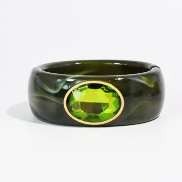 Gemstone Resign Cuff Bracelet