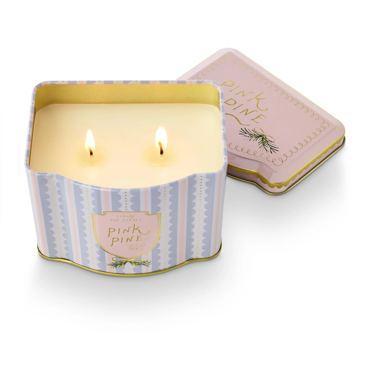 Pink Pine Candle