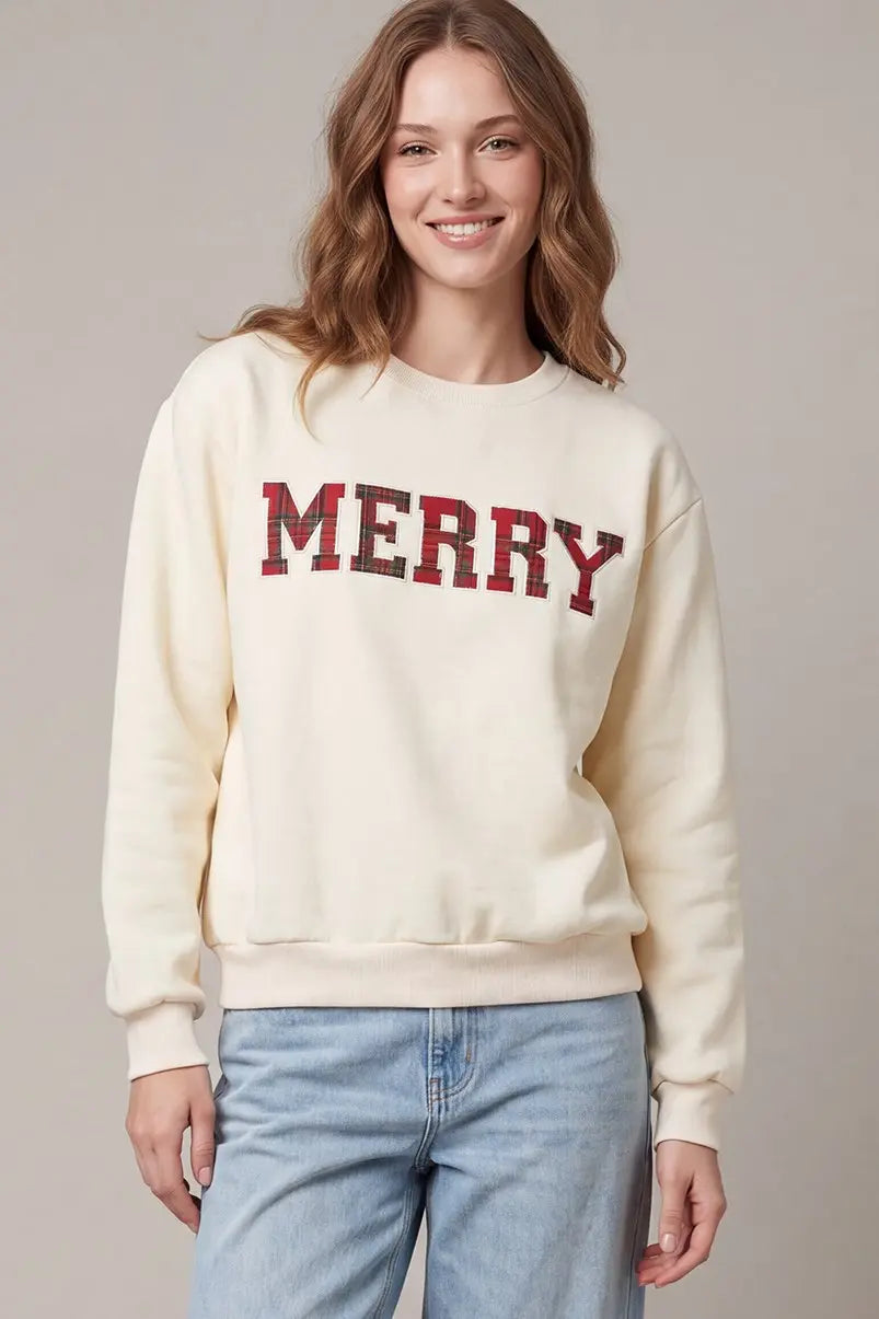 Merry and Plaid Sweatshirt