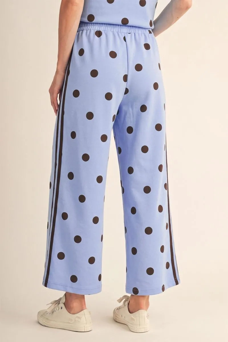 Playful Polka Dot Wide-Leg Pants