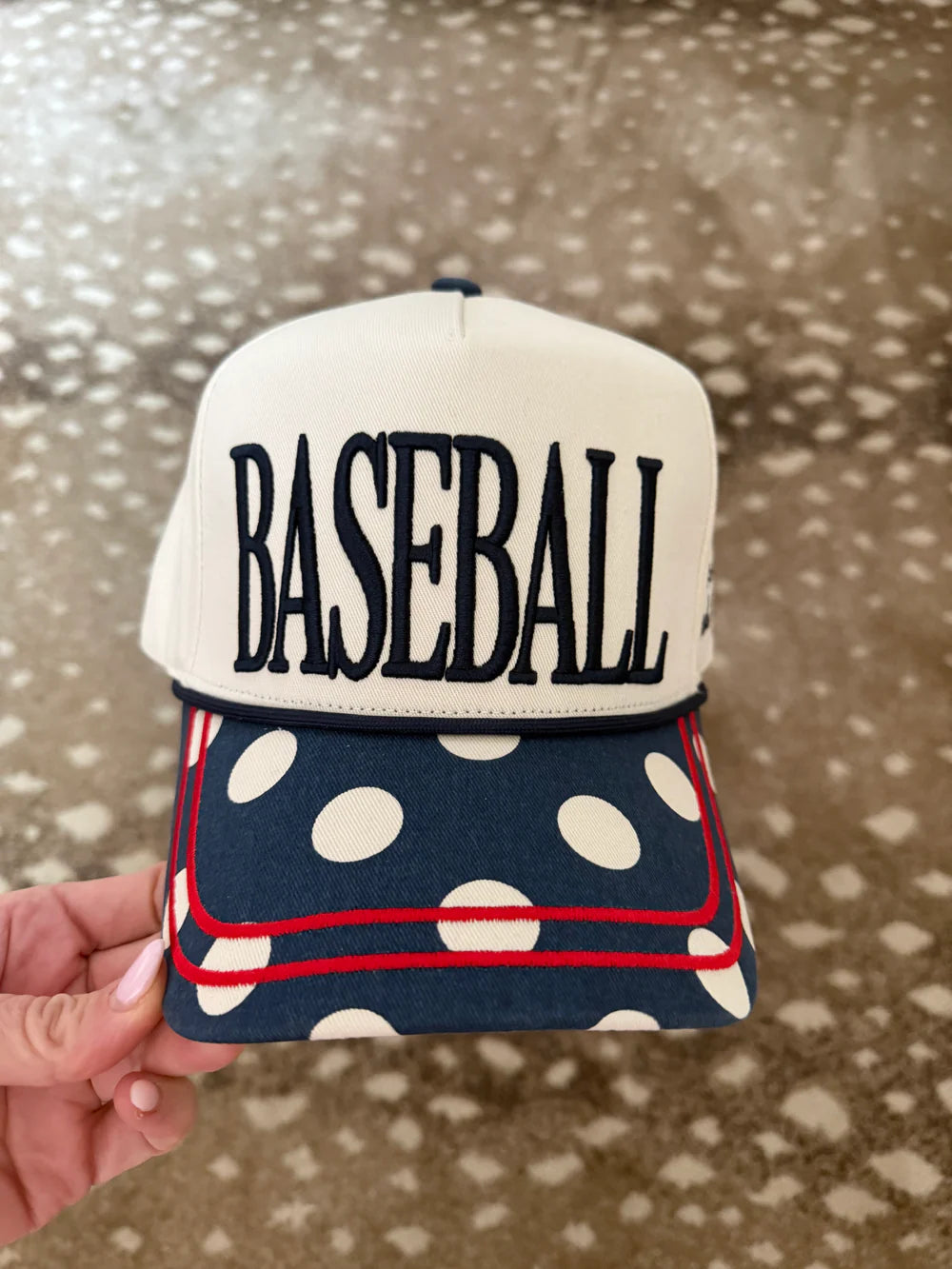 Poppy & Pine Polka Dot Baseball Hat