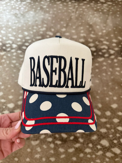 Poppy & Pine Polka Dot Baseball Hat