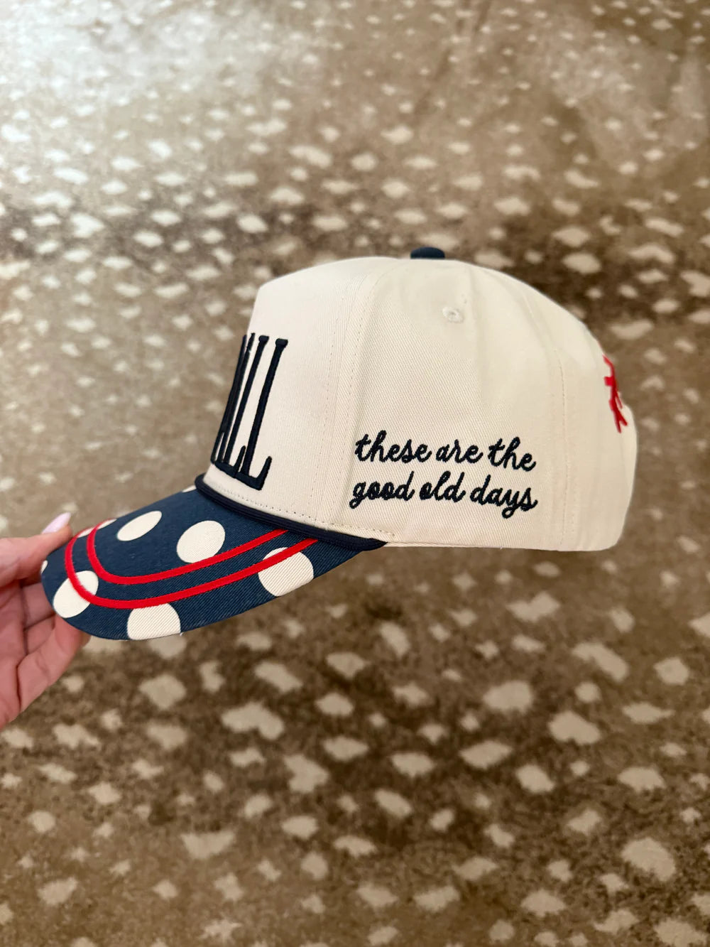 Poppy & Pine Polka Dot Baseball Hat