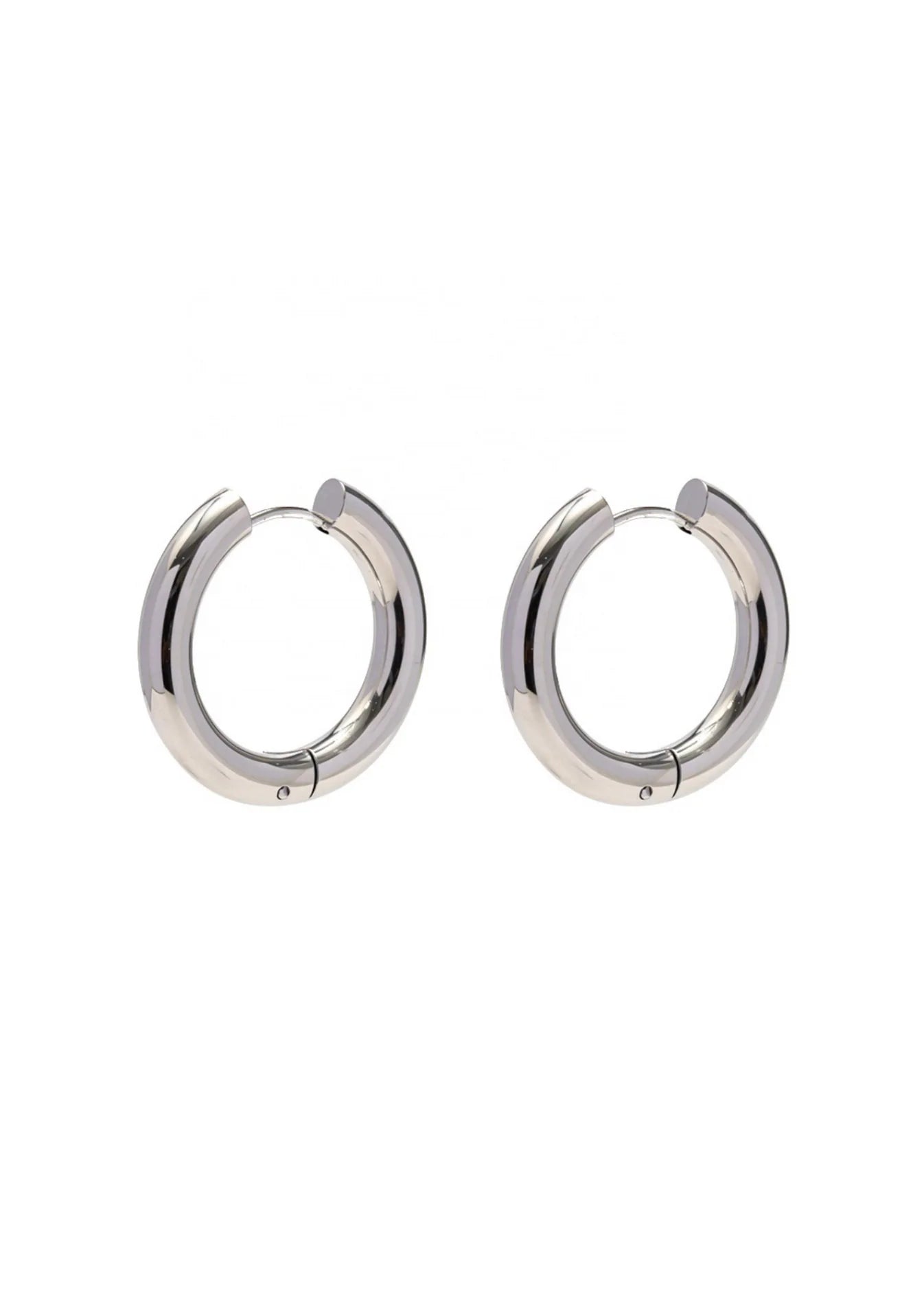 Silver Huggie Hoops