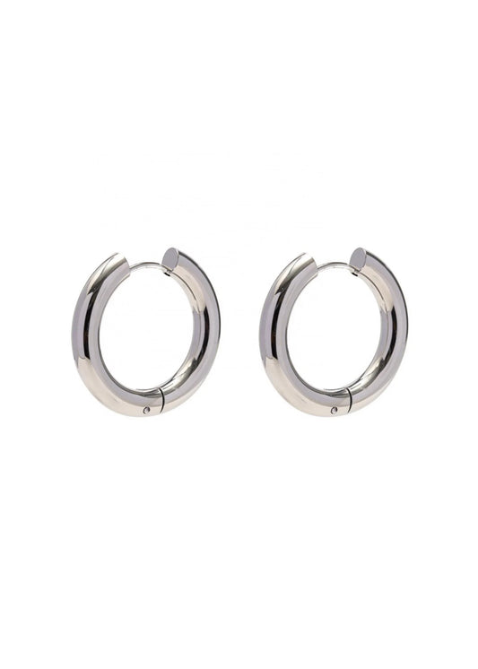 Silver Huggie Hoops