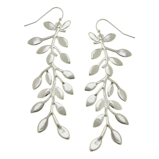 Susan Shaw Silver Vine Earrings