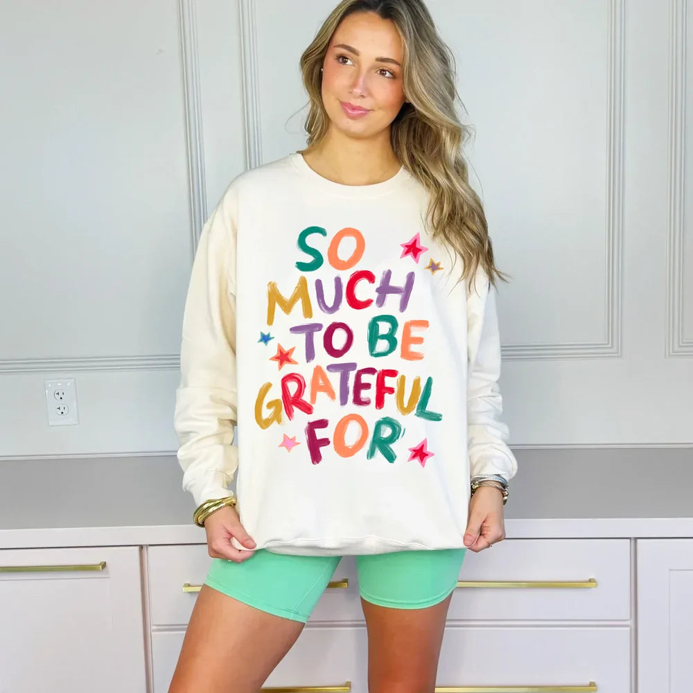 Poppy and Pine So Much to be Grateful For Sweatshirt