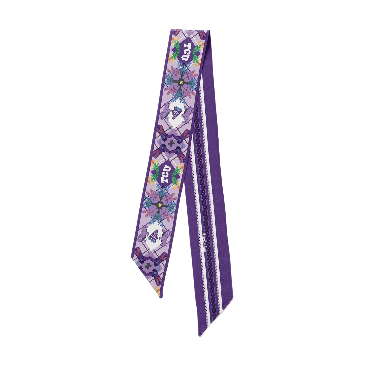 Saturday Silks TCU All-Stars Skinny Scarf