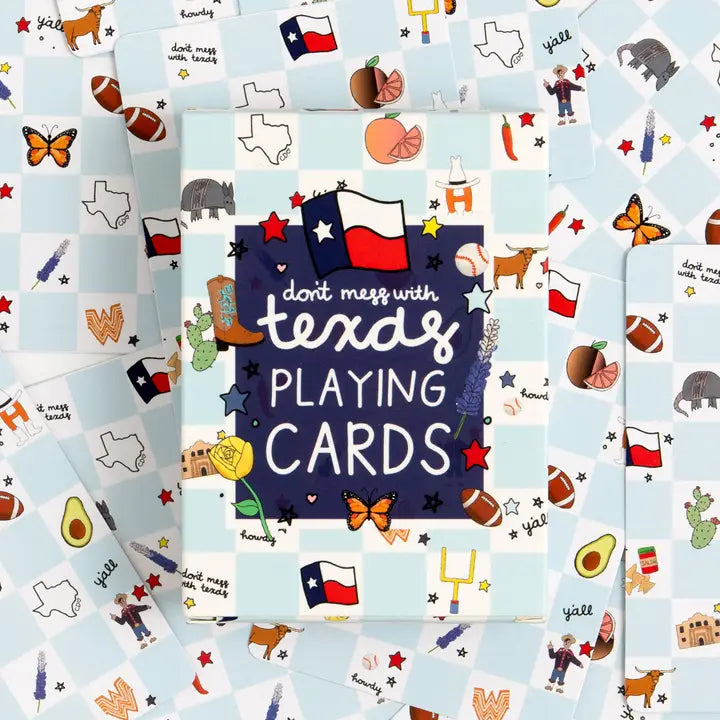 Texas Checkerboard Playing Cards