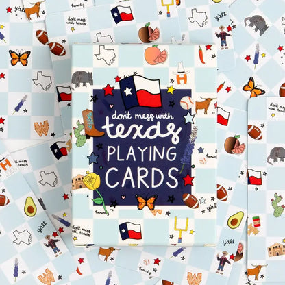 Texas Checkerboard Playing Cards