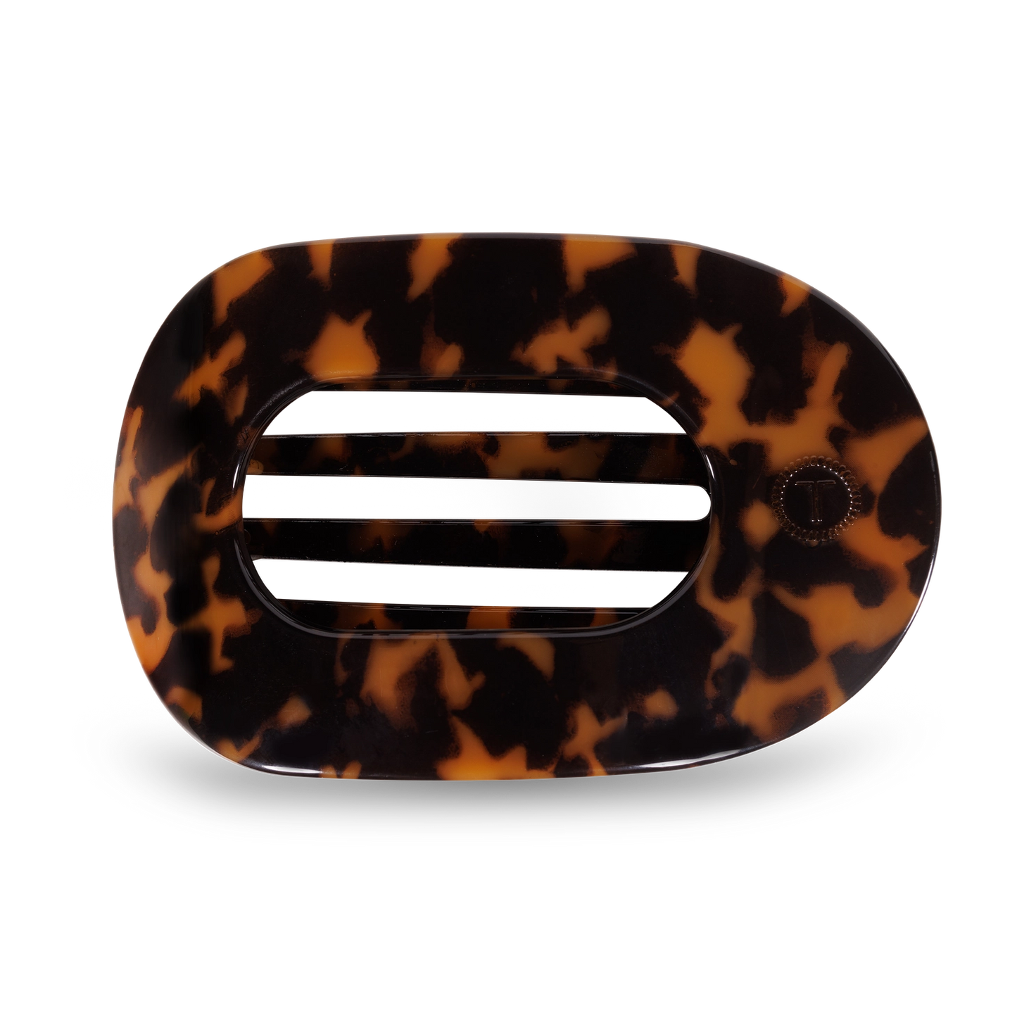 Teleties Large Round Flat- Tortoise