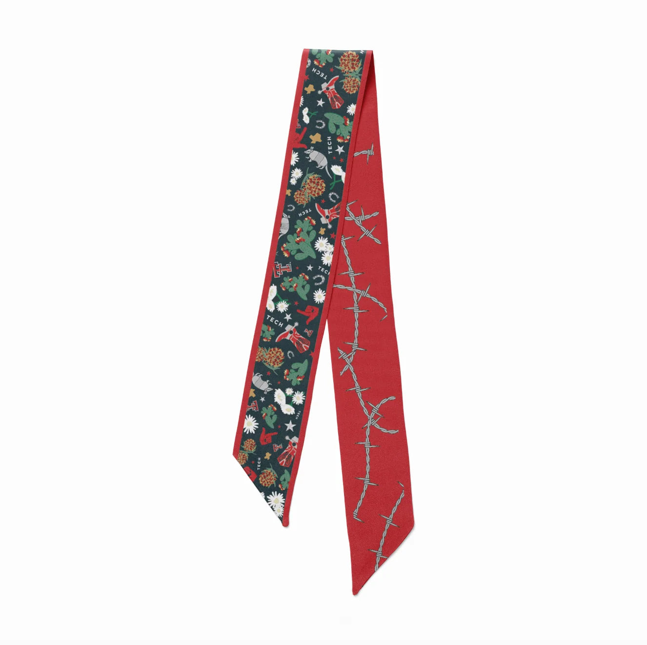 Saturday Silks Texas Tech Red Raiders Skinny Scarf