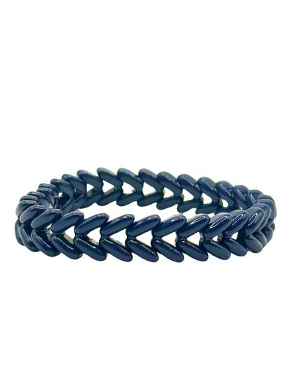The Navy Waving Wheat Bracelet