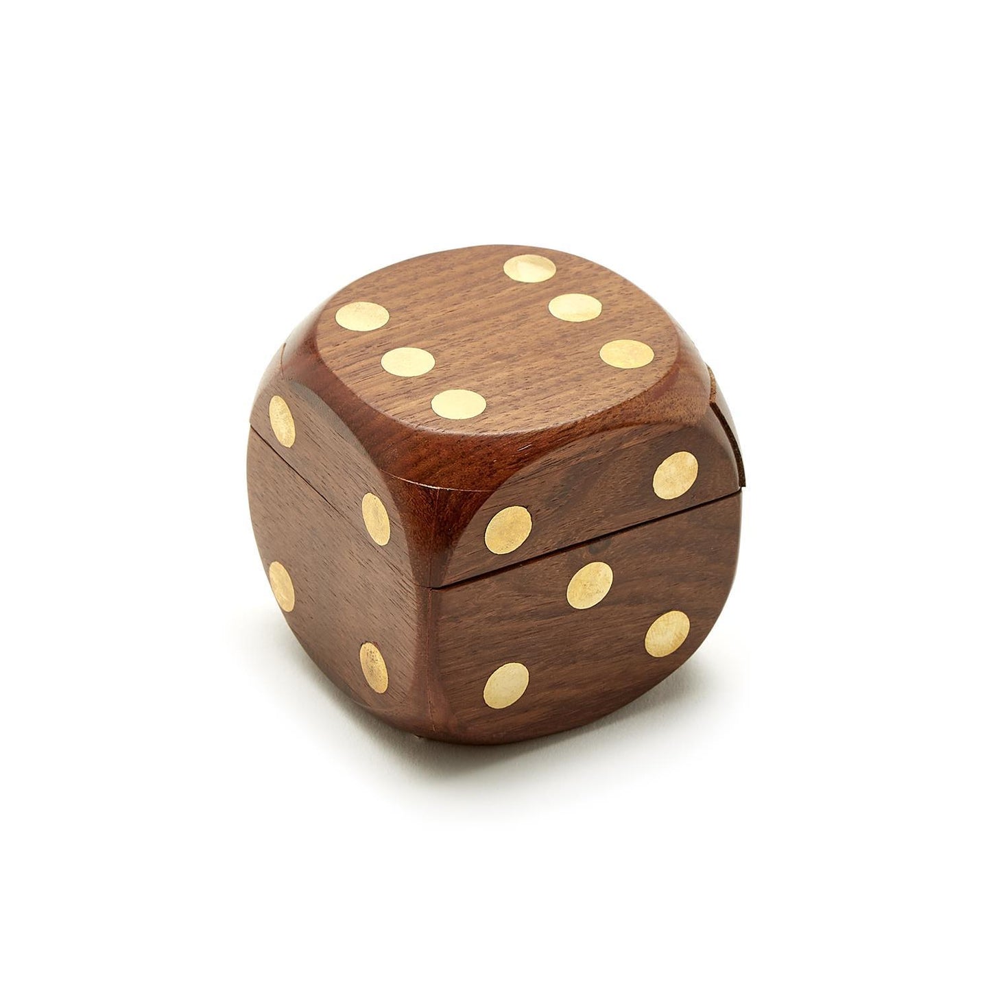 Wooden Box with Dice